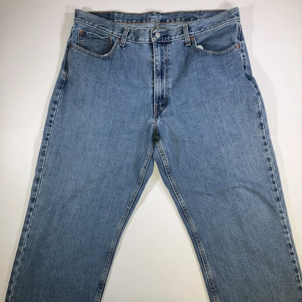 Levi's 550 Relaxed‎ Fit Jeans Mens 40x30 Medium Wash Tapered Blue Denim Pants